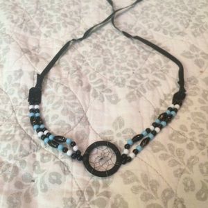 Beaded dreamcatcher necklace