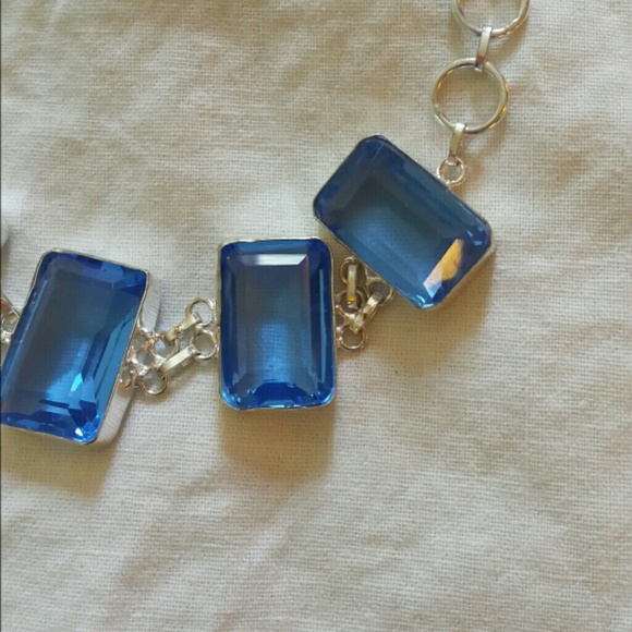 Blue CZ Bracelet - Picture 2 of 3
