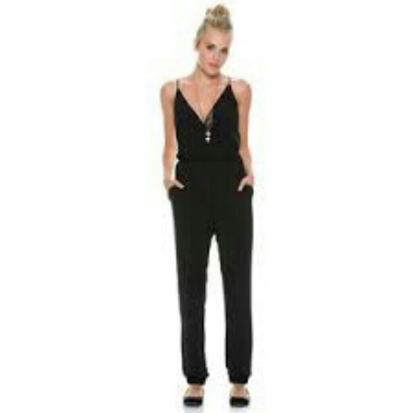Swell Other - SWELL: Stealth Plunge Jumpsuit in Black