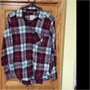 American Eagle Plaid Button Down