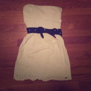 Mini white summer dress