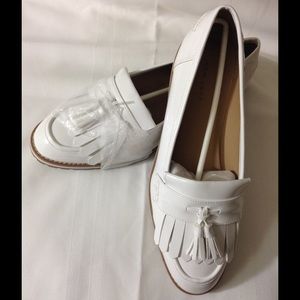 White Chunky Tassel Front Shoe