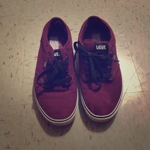 Burgundy vans