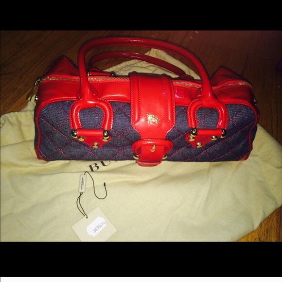 Burberry denim handbag