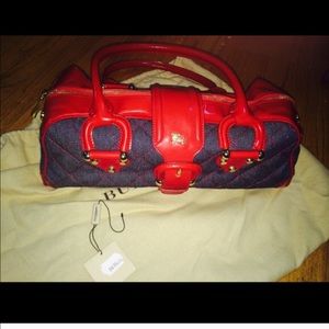 Burberry denim handbag