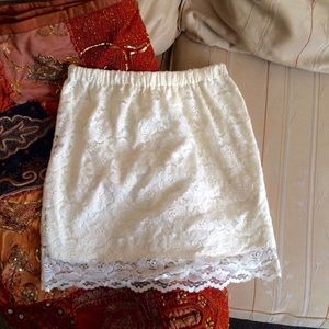 🌿White Lace Skirt