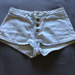 American apparel highwasted button up