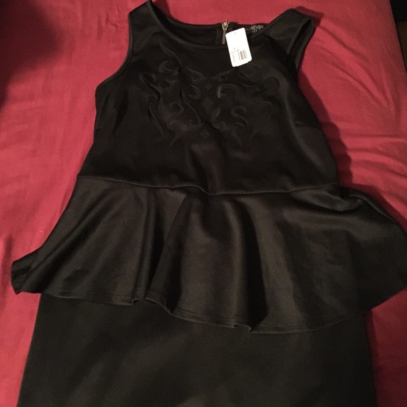 Black Peplum dress