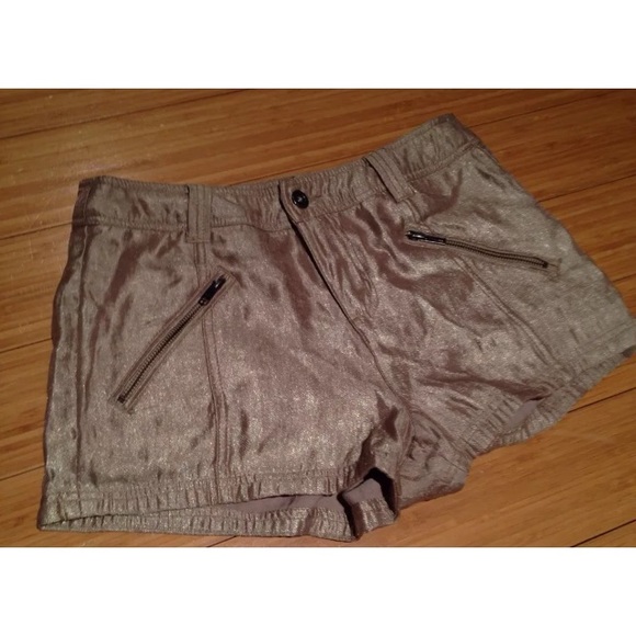 Gold free people shorts