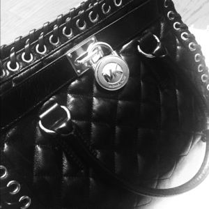 TRADE for Megan-MK Hamilton Grommet QuiltedLeather