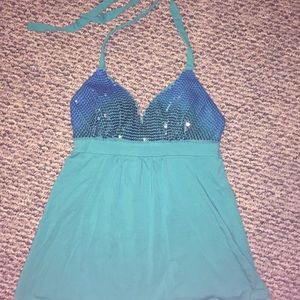 Victoria secret sequin bra top halter style