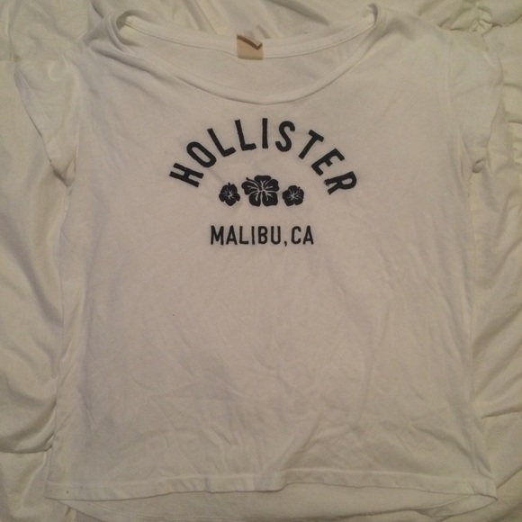 white hollister shirt