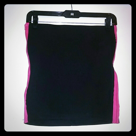 Black mini skirt