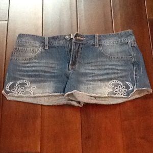 Forever 21 blue denim shorts