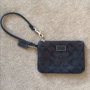 Black Coach Wristlet