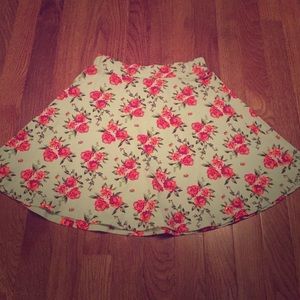 Floral Skater Skirt