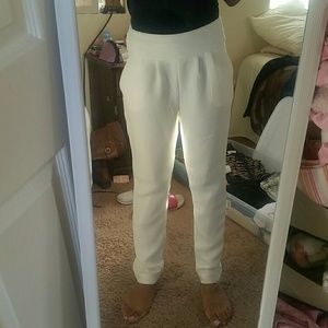 White slack pants