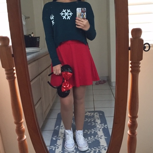 Red Circle Skirt