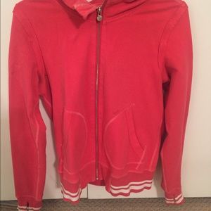 Coral hooded lululemon jacket