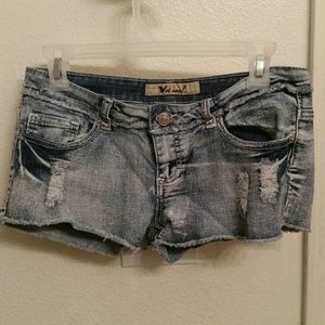 Denim shorts