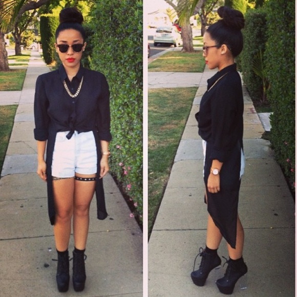 American Apparel High Waisted Shorts