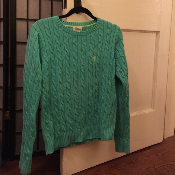 Lilly Pulitzer turquoise women's knit sweater