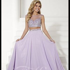 Tiffany lilac two piece prom dress