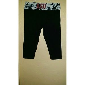 ASU Tie Dye Cropped Yoga Pants