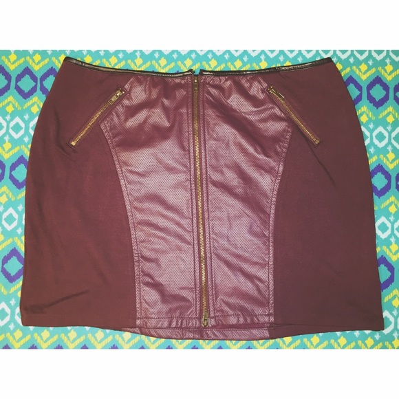 Burgundy Skirt