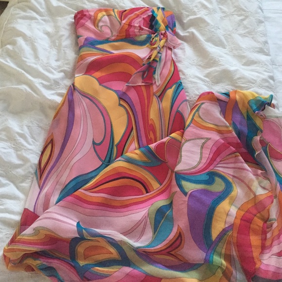Colorful formal evening gown