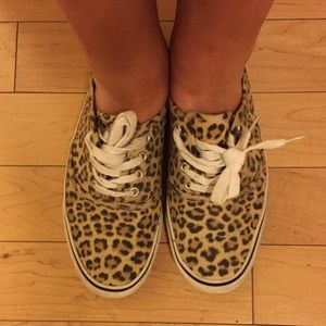 Leopard print sneakers