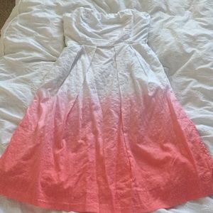 J.Crew pink ombré dress