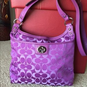 Coach Penelope Signature Hippie Crossbody