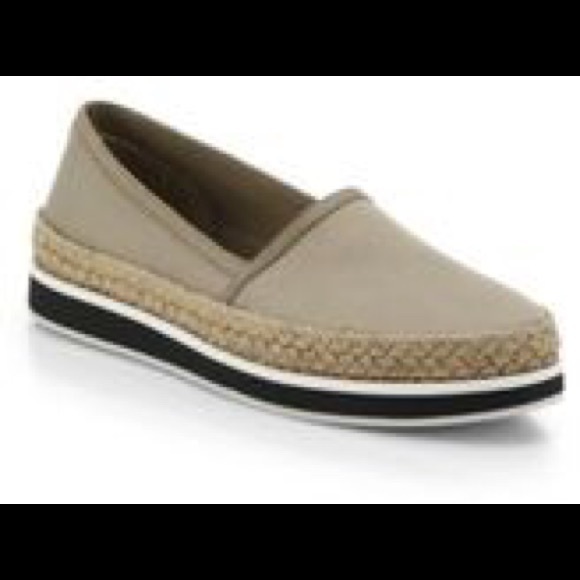 SOLD!! Prada gabardine espradille size 8 khaki