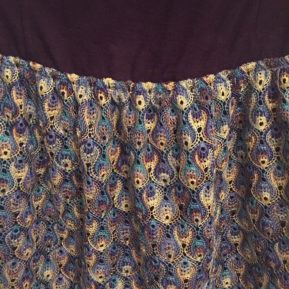 Aqua Strapless Navy Blue Dress - Picture 3 of 4