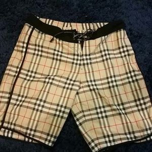 Mens burberry bathing suit