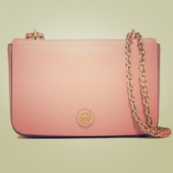 ISO TORY BURCH PINK ROBINSON CROSSBODY - Picture 1 of 1