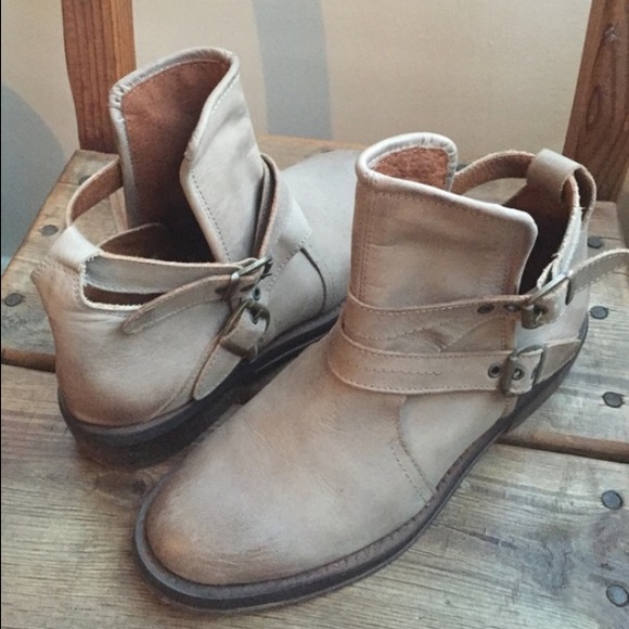 Tan Cut Out Booties Free People!