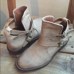 Tan Cut Out Booties Free People!
