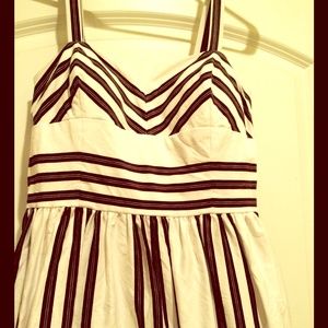 Black striped summer dress