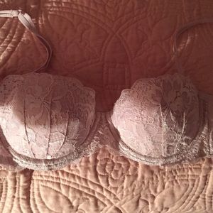 Lace lilac Victoria secret pink bra