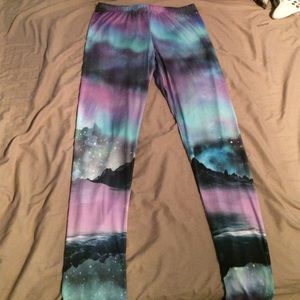 Wet Seal Space Leggings L