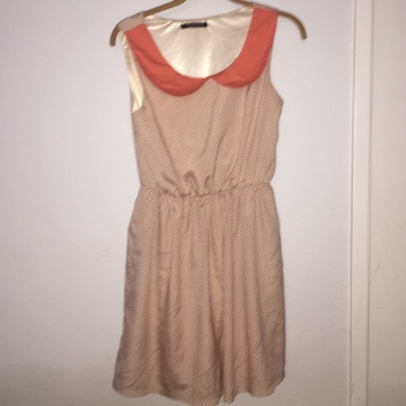 Polka dot collar dress