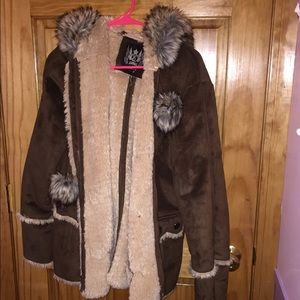Suede Fur Jacket