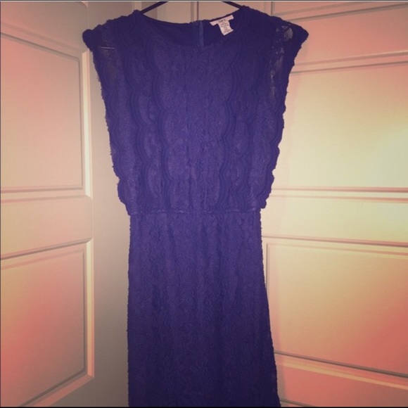 Blue lace Bar III dress