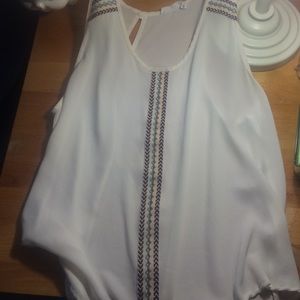 Chiffon tribal print top