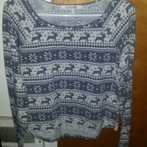 Festive reindeer sweater