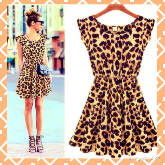 Dresses & Skirts - NWOT Leopard print dress
