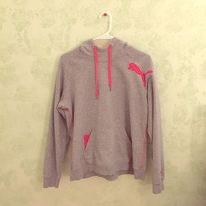 Grey puma hoodie
