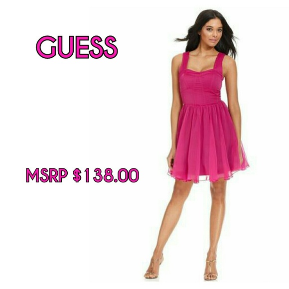 Guess Dresses & Skirts - Guess pink fuchsia dress size 10 new with tags